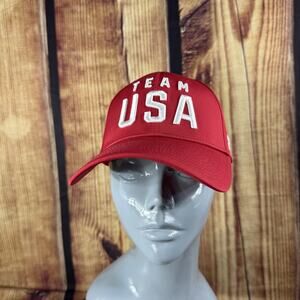 Team USA Hat Cap Snap Back Red Olympic Mens United States Flag Rings Fanatics